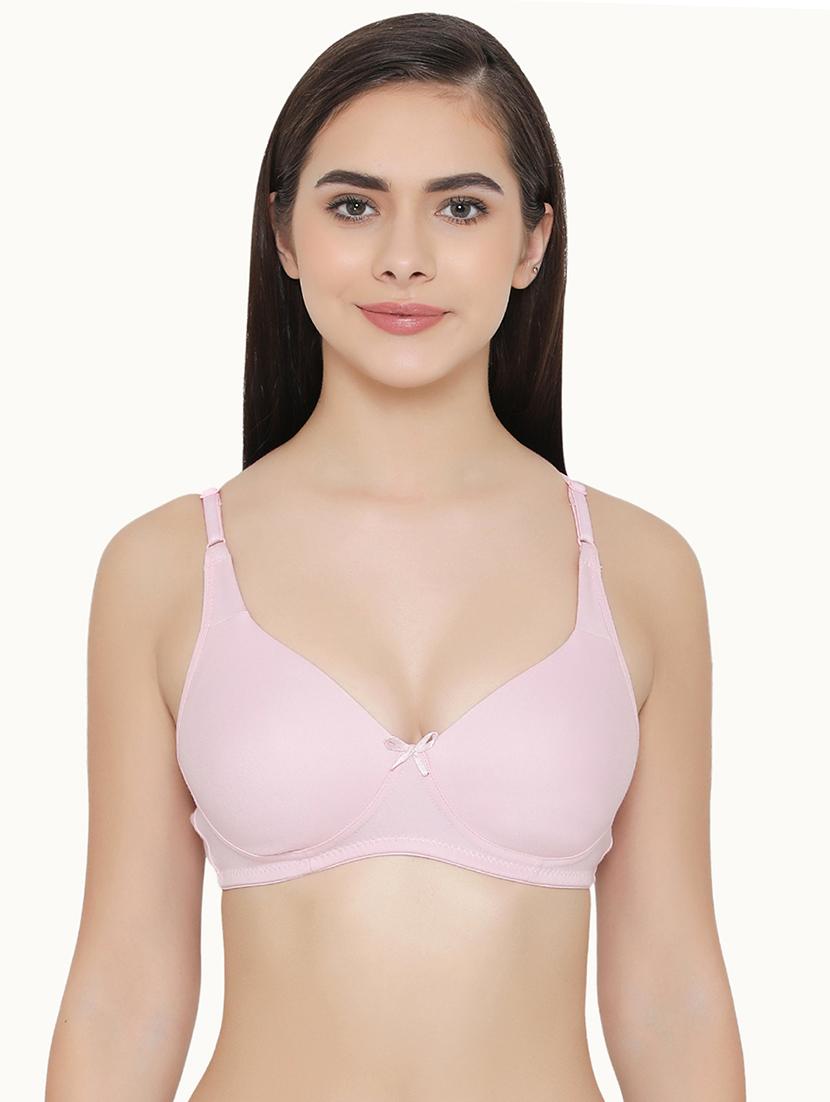 set of 2 contrast bow patch t-shirt bra - 16221910 - Standard Image - 3