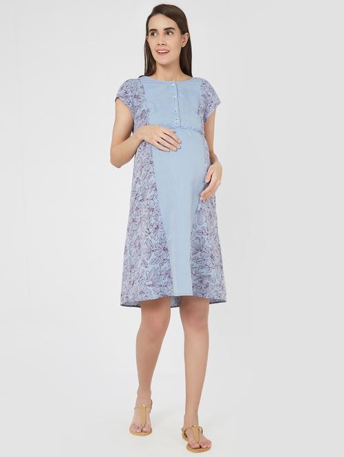 floral maternity wear dress - 16221992 - Standard Image - 0