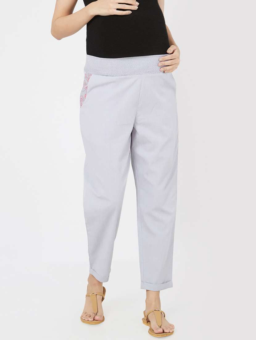 smocked waist maternity wear pajama - 16221995 -  Zoom Image - 0