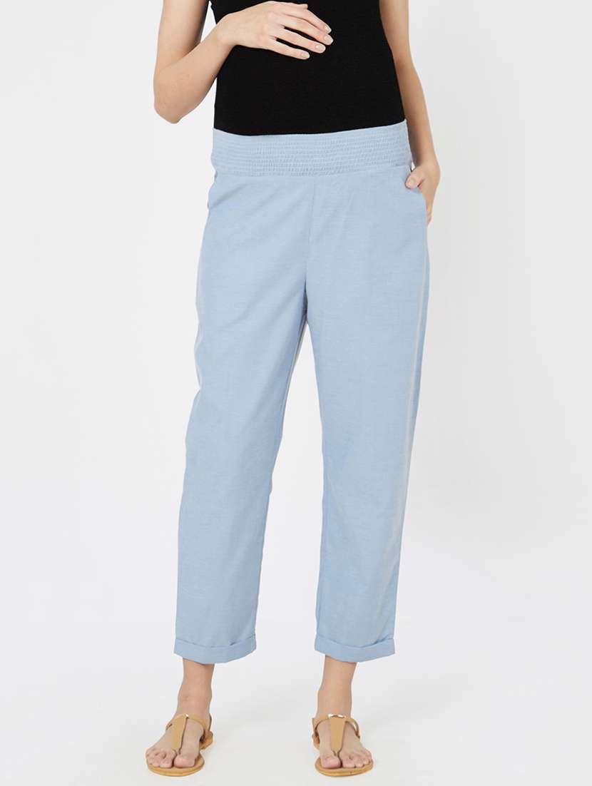 smocked waist maternity wear pajama - 16221996 - Zoom Image - 0