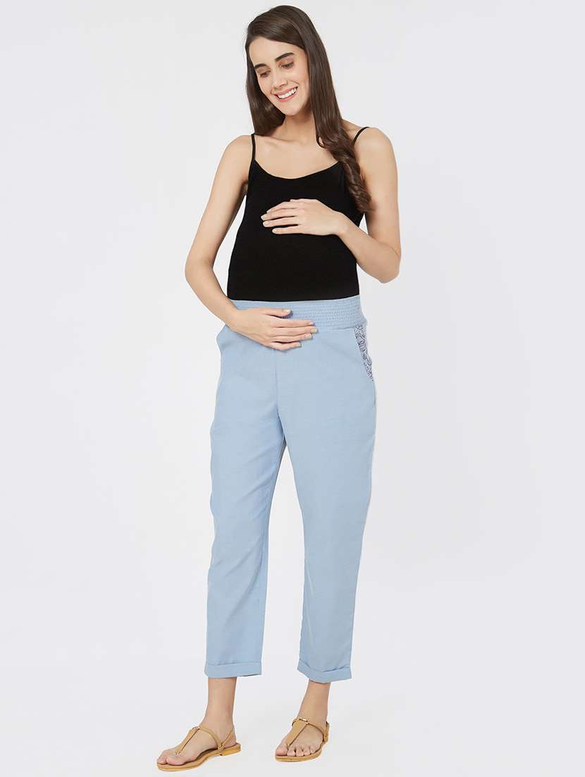 smocked waist maternity wear pajama - 16221996 - Standard Image - 3