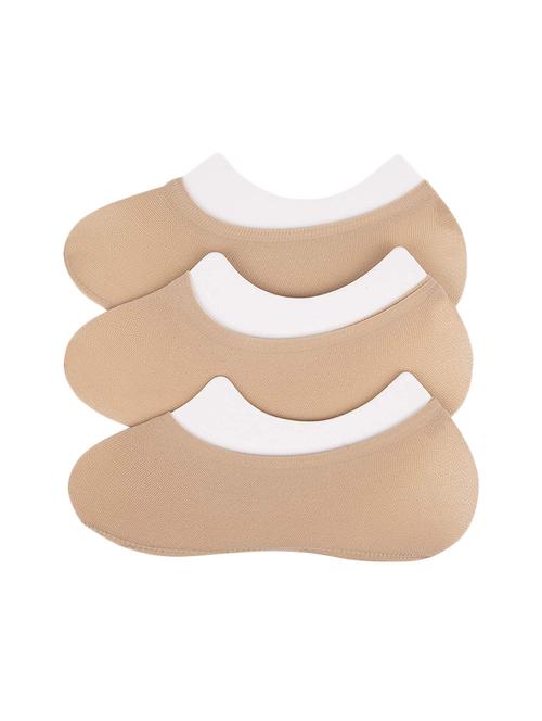 set of 3 beige cotton toe seperator sock - 16226609 -  Standard Image - 0