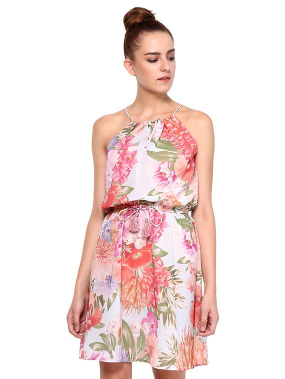 women's fit & flare floral dress