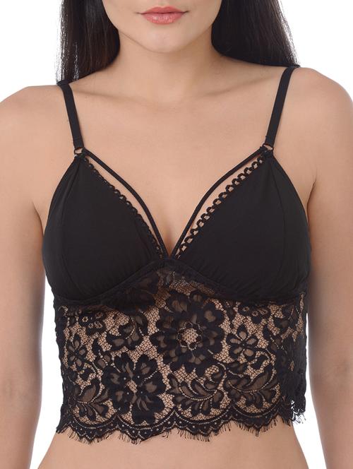 floral lace bralette - 16227465 -  Standard Image - 0