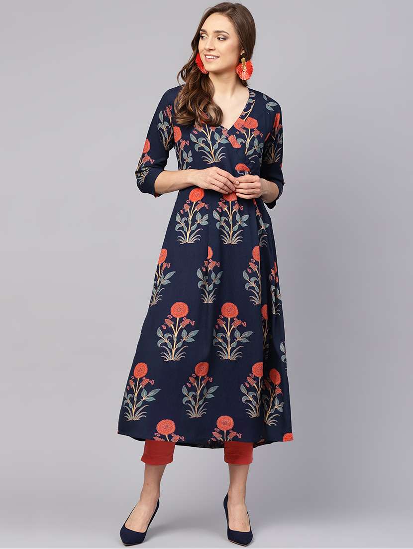  printed a-line kurta