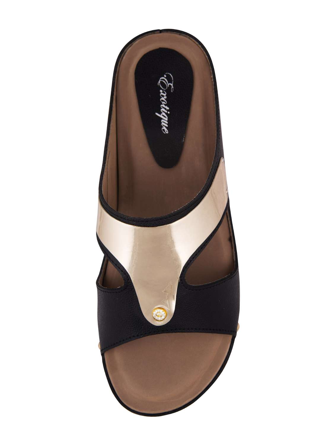 black slip on wedge - 16232560 -  Standard Image - 3