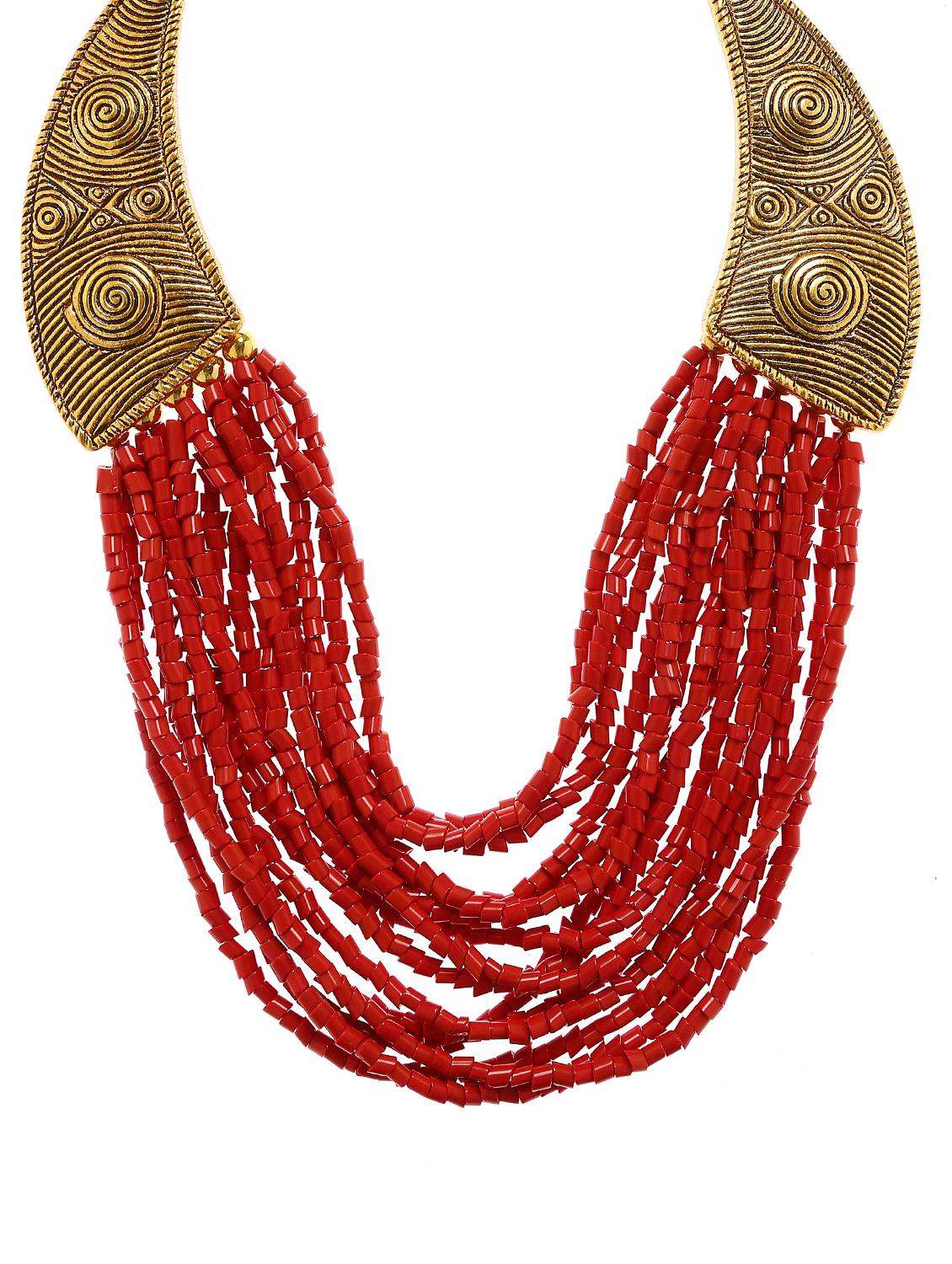  women ethnic daily wear designer necklace - 16234662 -  Zoom Image - 0
