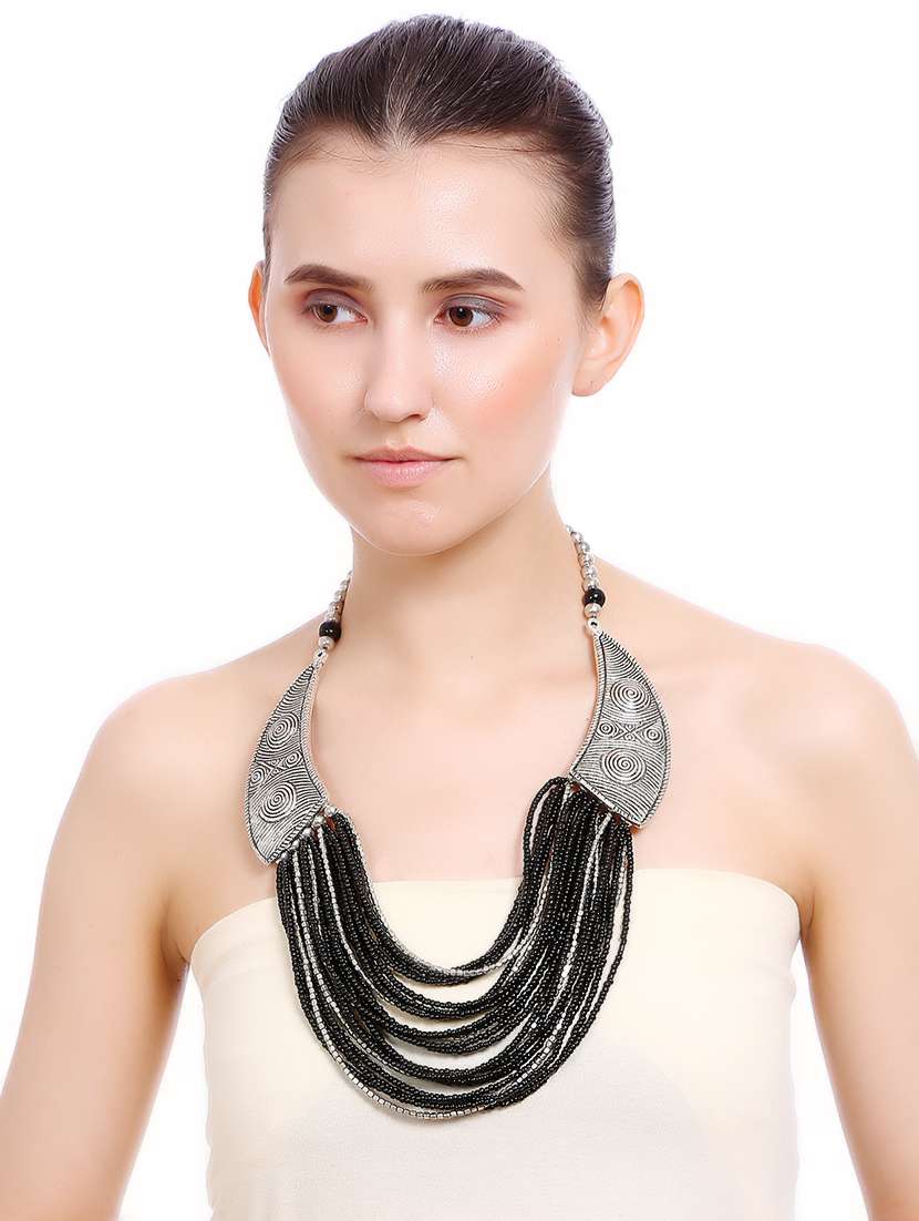 women ethnic daily wear designer necklace - 16234665 - Standard Image - 3