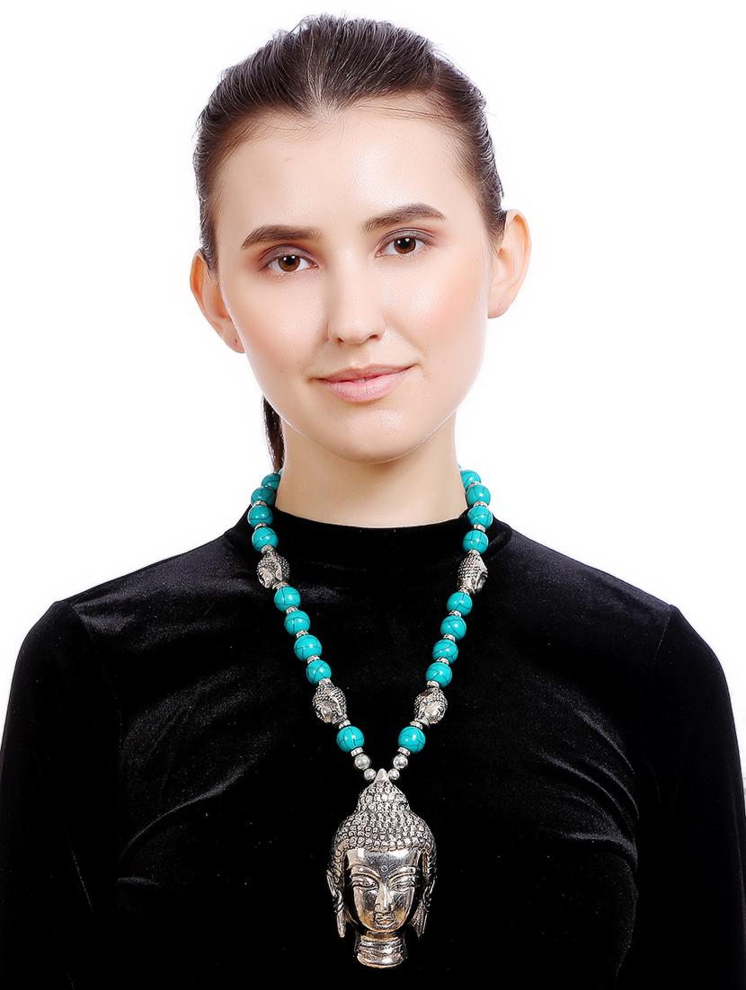 women ethnic daily wear designer necklace - 16234668 - Standard Image - 3