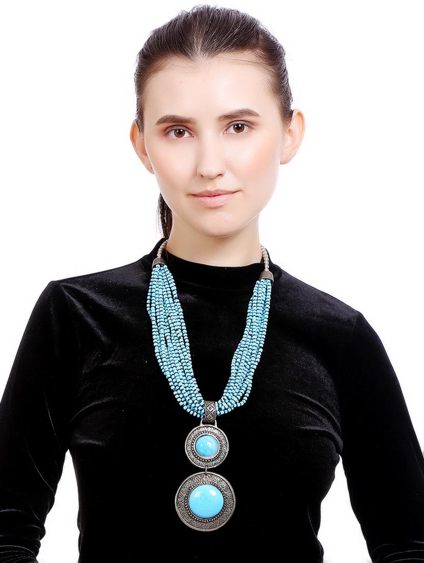 women ethnic daily wear designer necklace - 16234671 - Standard Image - 3