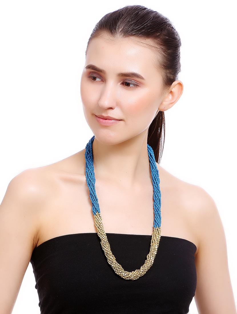 women ethnic daily wear designer beaded necklace - 16234687 - Standard Image - 3