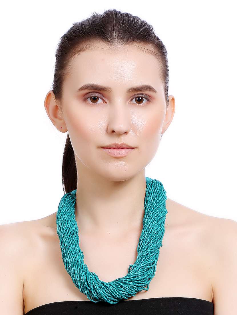  women ethnic daily wear designer beaded necklace - 16234693 -  Standard Image - 3