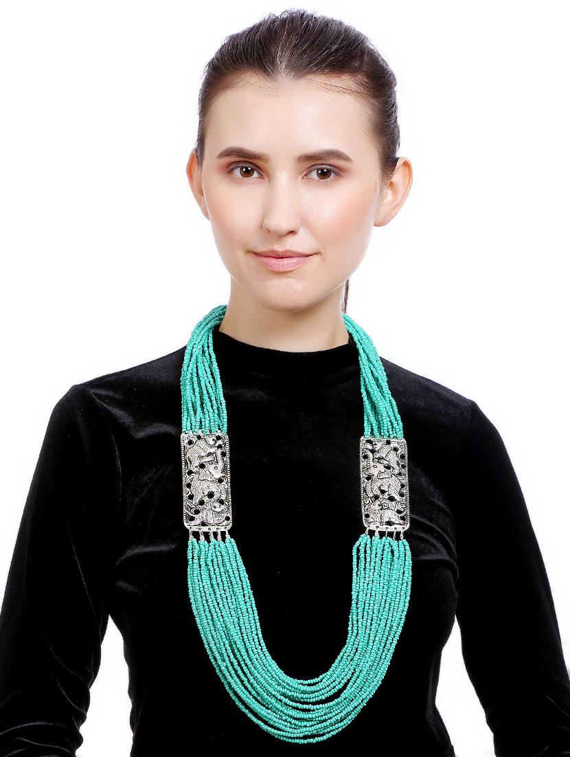 women ethnic daily wear designer beaded necklace - 16234730 - Standard Image - 3