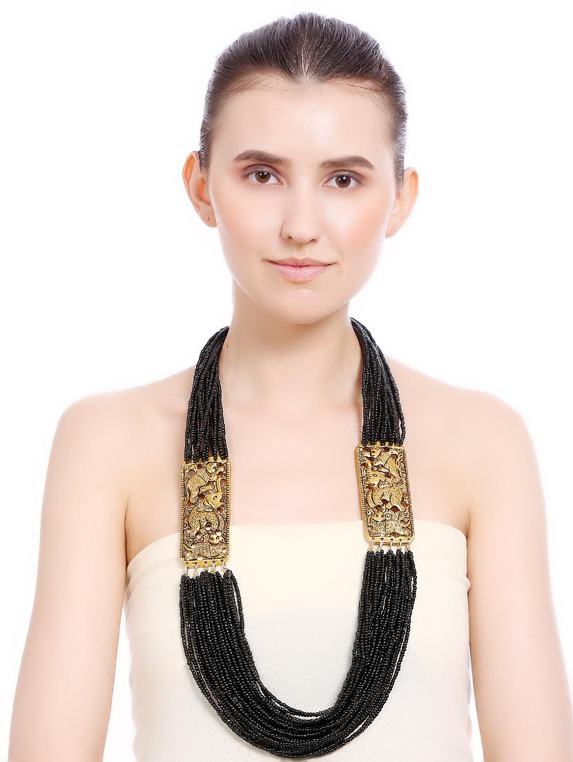 women ethnic daily wear designer beaded necklace - 16234731 - Standard Image - 3