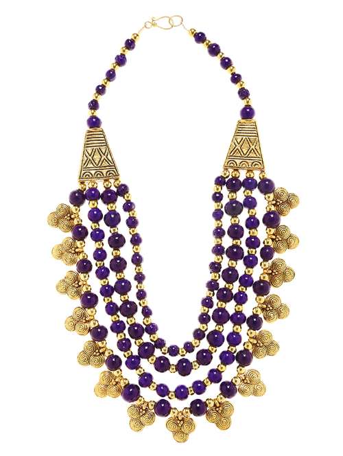 blue metal necklace - 16234732 - Standard Image - 0