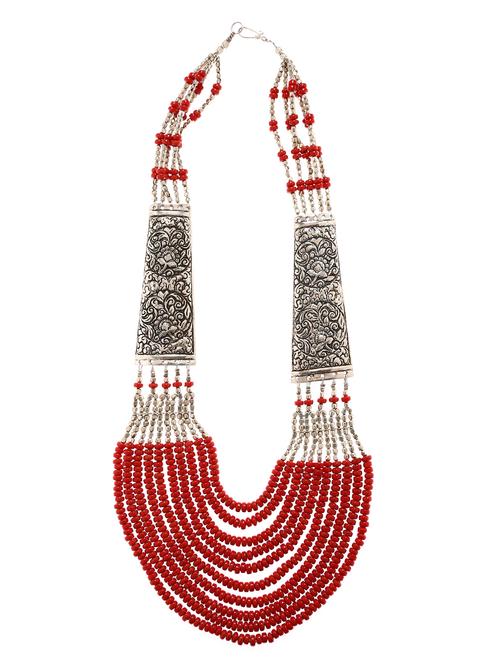 red metal necklace - 16234735 -  Standard Image - 0