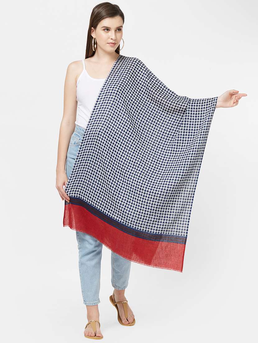 women's printed print stole - 16235361 -  Zoom Image - 0