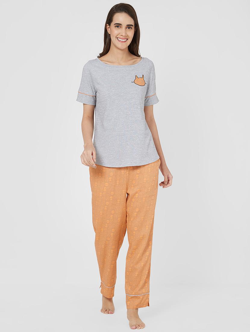 quirky print nightwear set - 16235774 - Zoom Image - 0