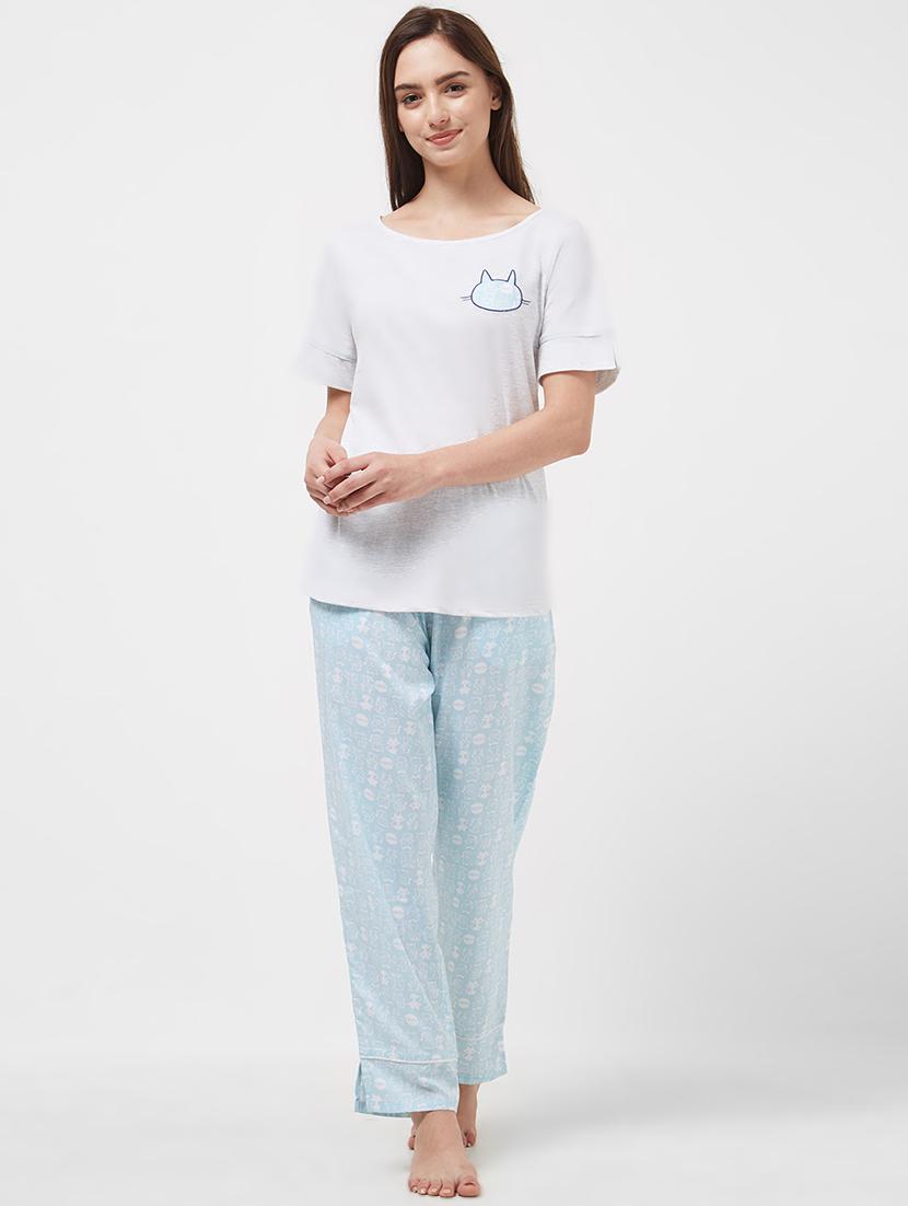 quirky print nightwear set - 16235775 - Zoom Image - 0