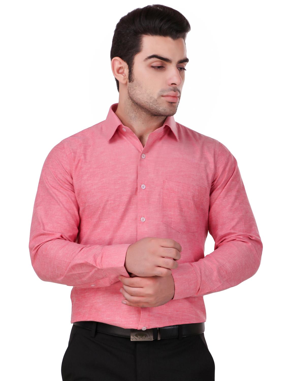 pink solid formal shirt - 16236493 - Zoom Image - 0