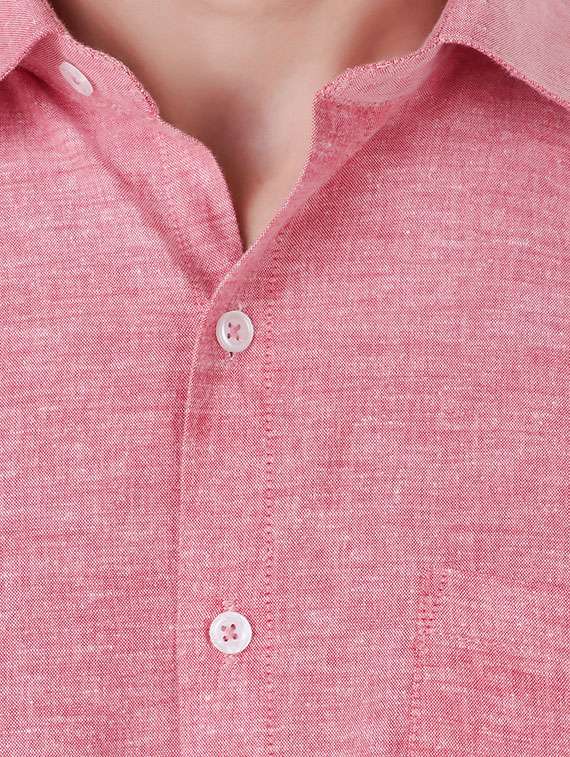 pink solid formal shirt - 16236493 - Standard Image - 3