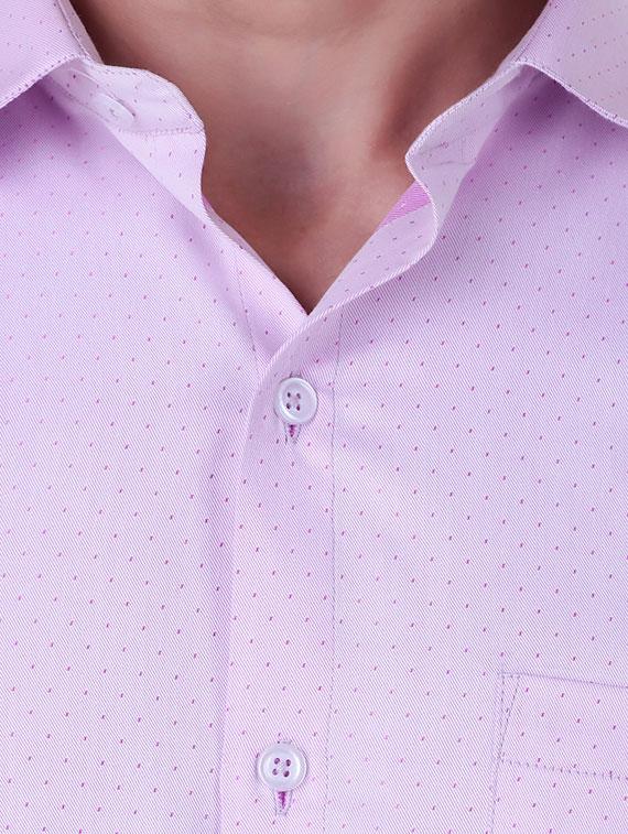 purple solid formal shirt - 16236495 - Standard Image - 3