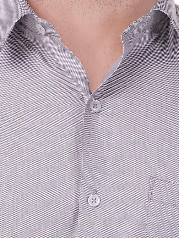 purple solid formal shirt - 16236497 - Standard Image - 3