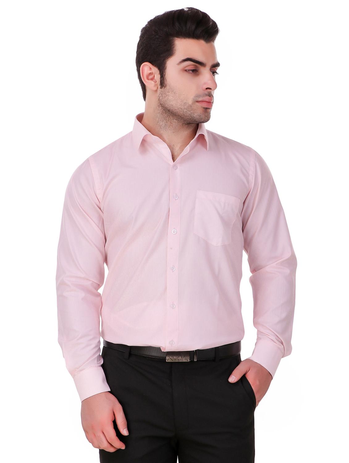 pink solid formal shirt - 16236503 - Zoom Image - 0