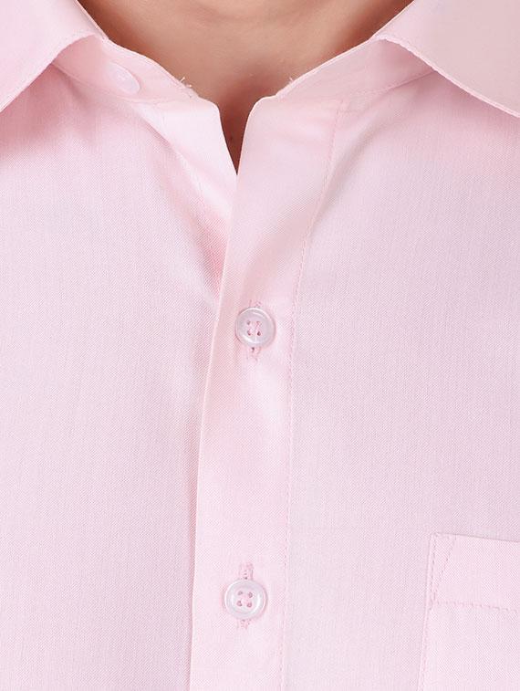 pink solid formal shirt - 16236503 - Standard Image - 3