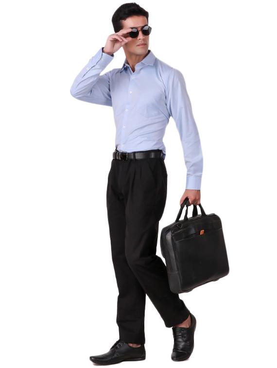 mens solids formal shirt - 16236523 - Standard Image - 3