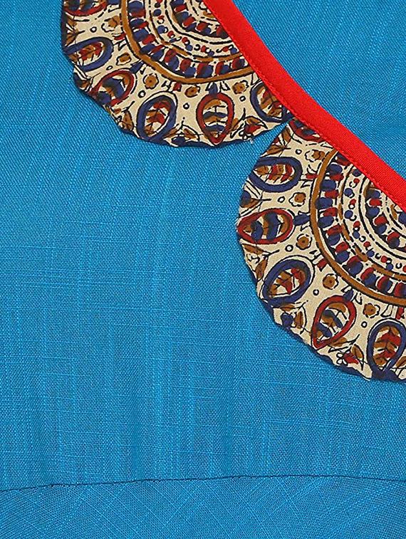 kalamkari printed angrakha kurta - 16236530 - Standard Image - 3