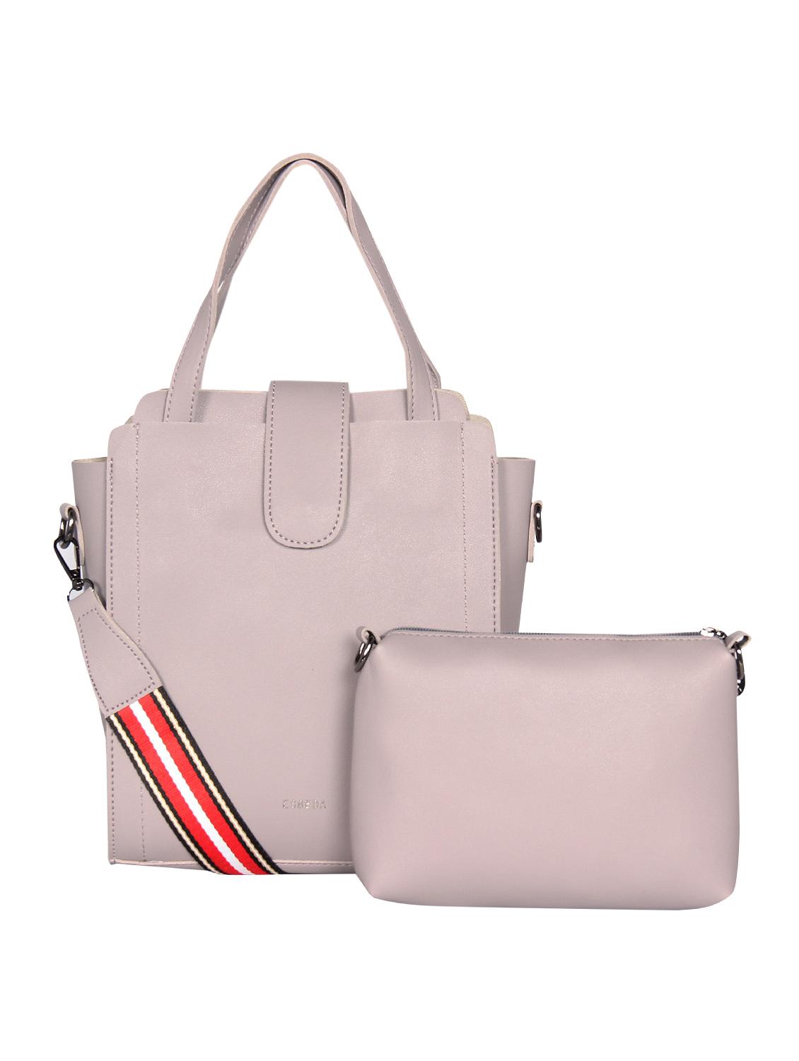 purple leatherette (pu) handbag and purse combo - 16238475 - Zoom Image - 0