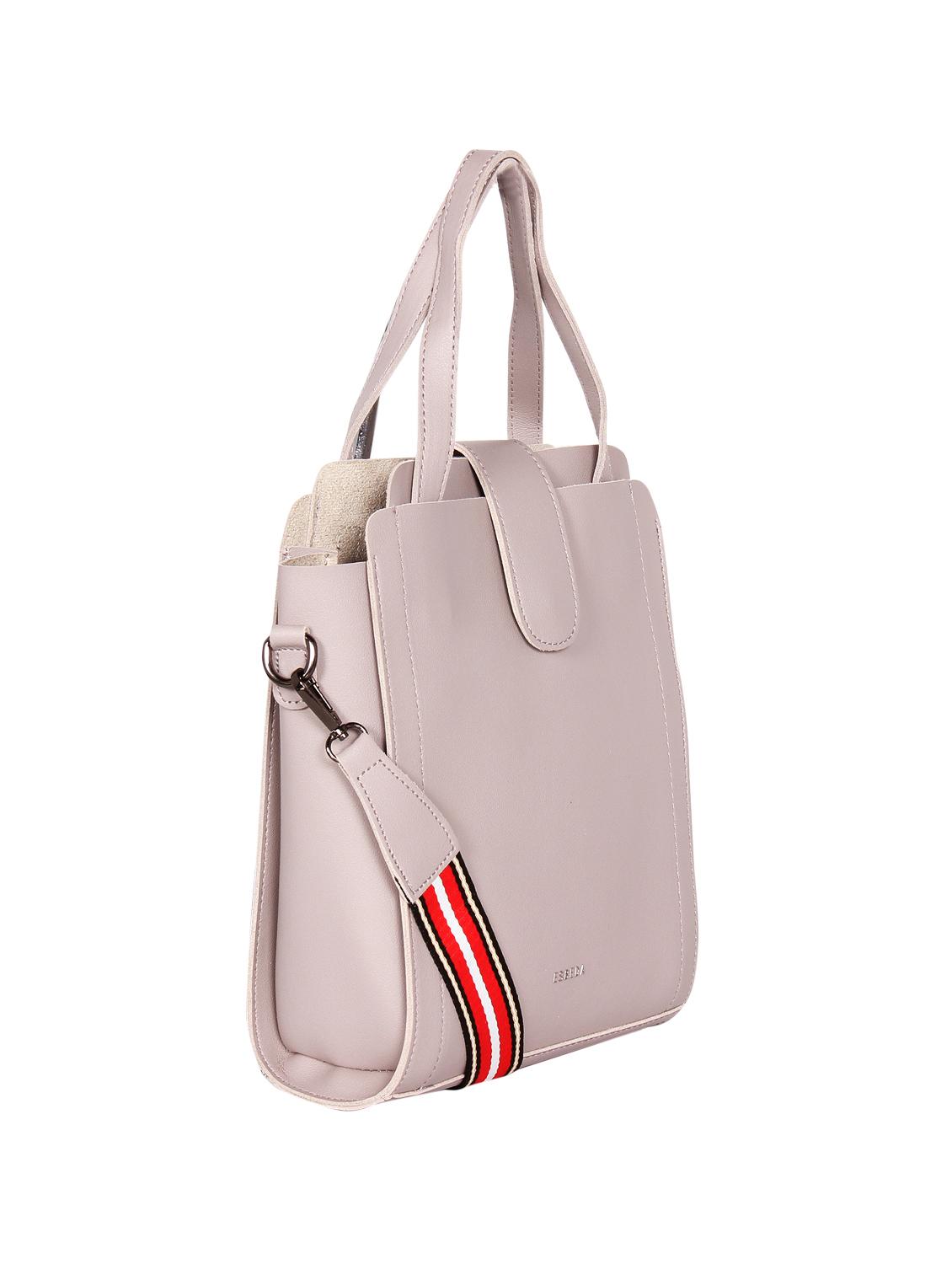 purple leatherette (pu) handbag and purse combo - 16238475 - Standard Image - 3