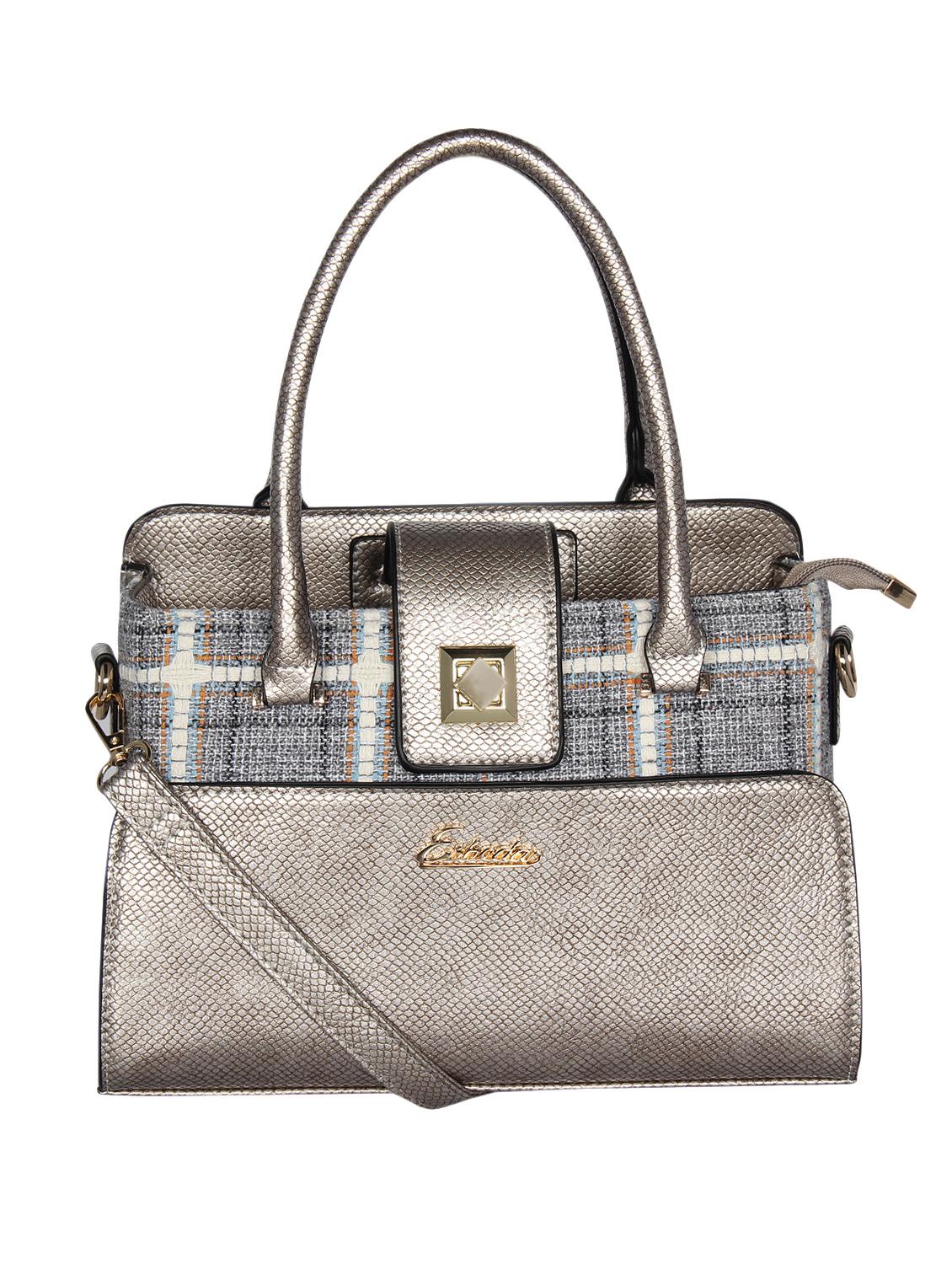 silver leatherette (pu) handbag - 16238478 - Zoom Image - 0