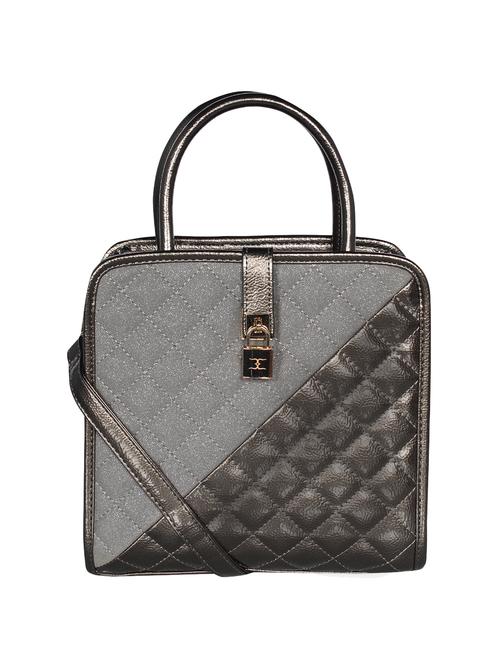 grey leatherette (pu) regular satchel - 16238490 -  Standard Image - 0