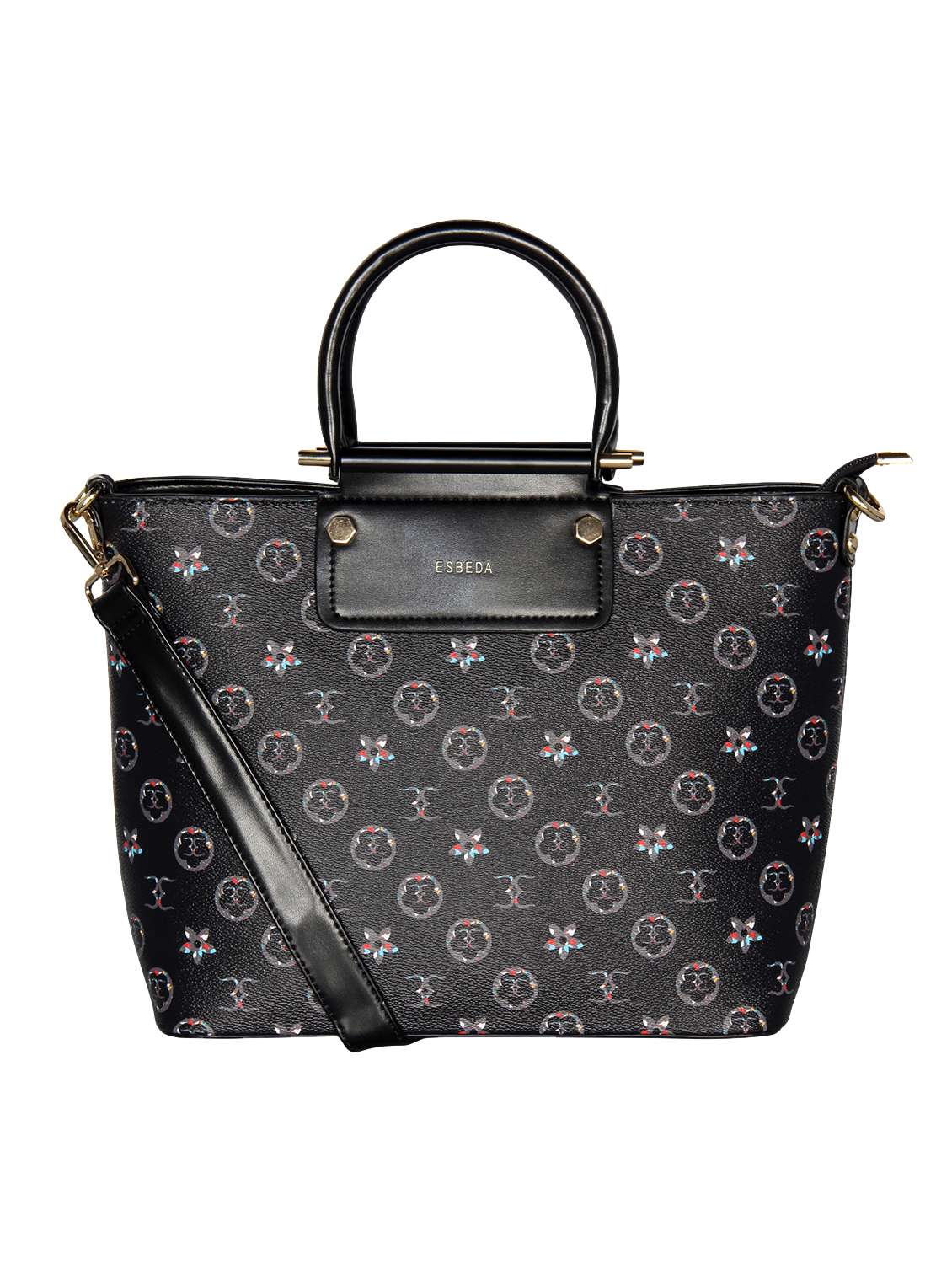 black leatherette (pu) handbag - 16238502 - Zoom Image - 0
