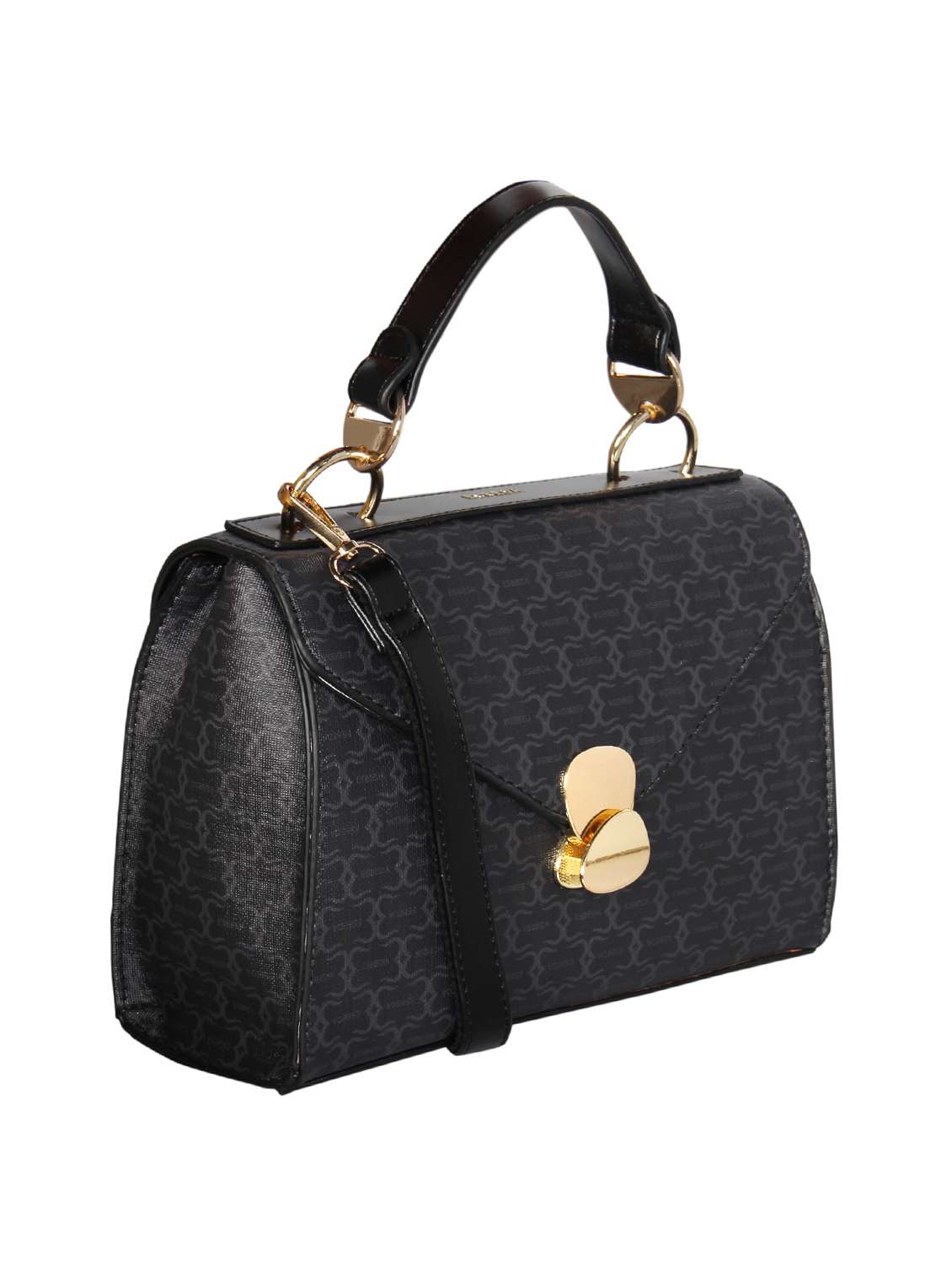 black leatherette (pu) handbag - 16238509 -  Standard Image - 3
