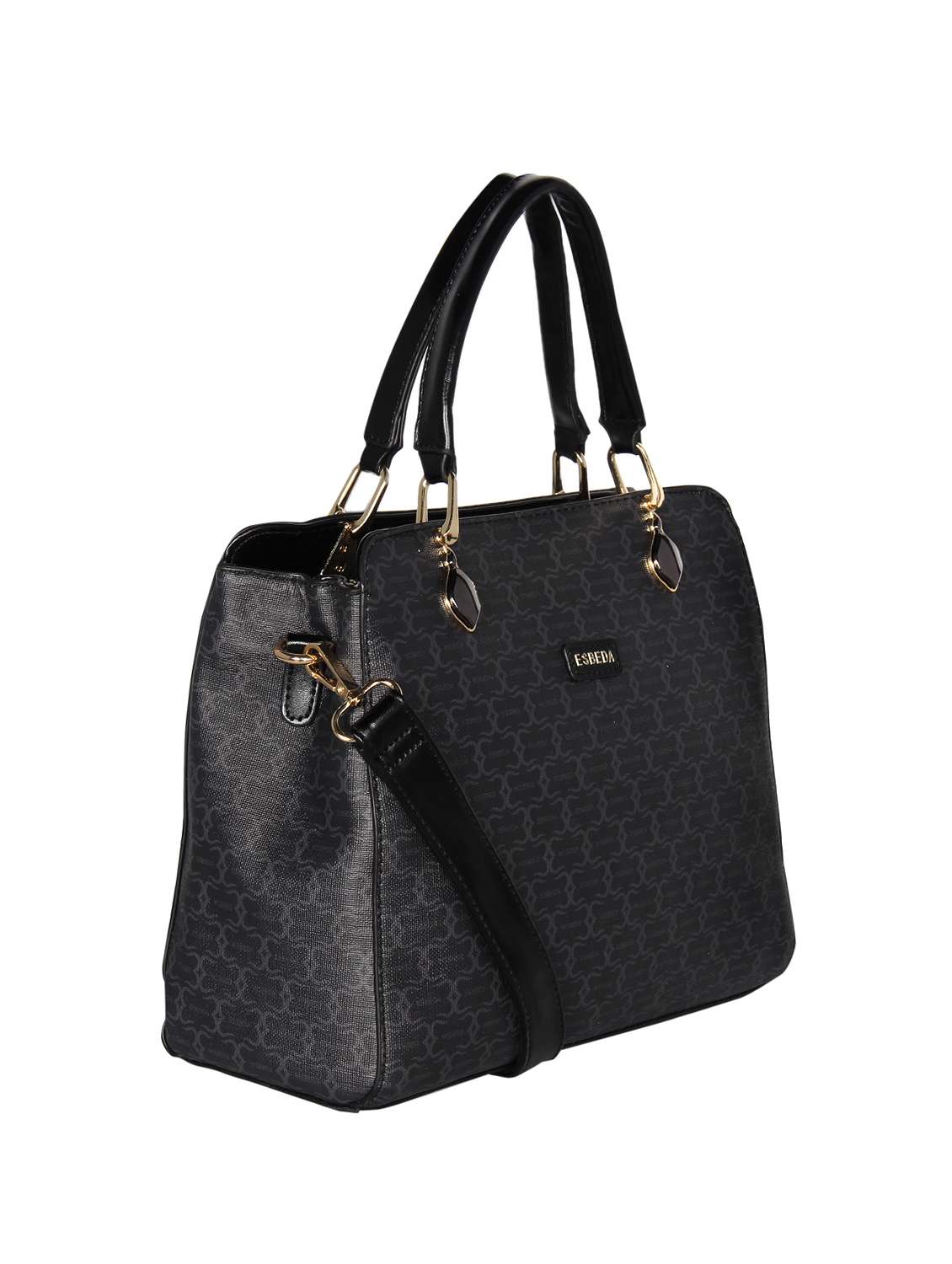 black leatherette (pu) handbag - 16238520 -  Standard Image - 3