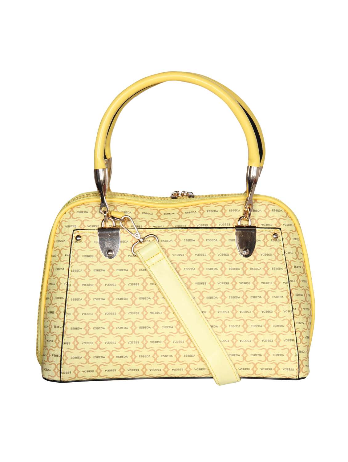 yellow leatherette (pu) handbag - 16238528 -  Zoom Image - 0