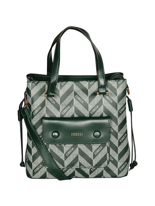 green leatherette (pu) handbag - 16238538 - Standard Image - 0