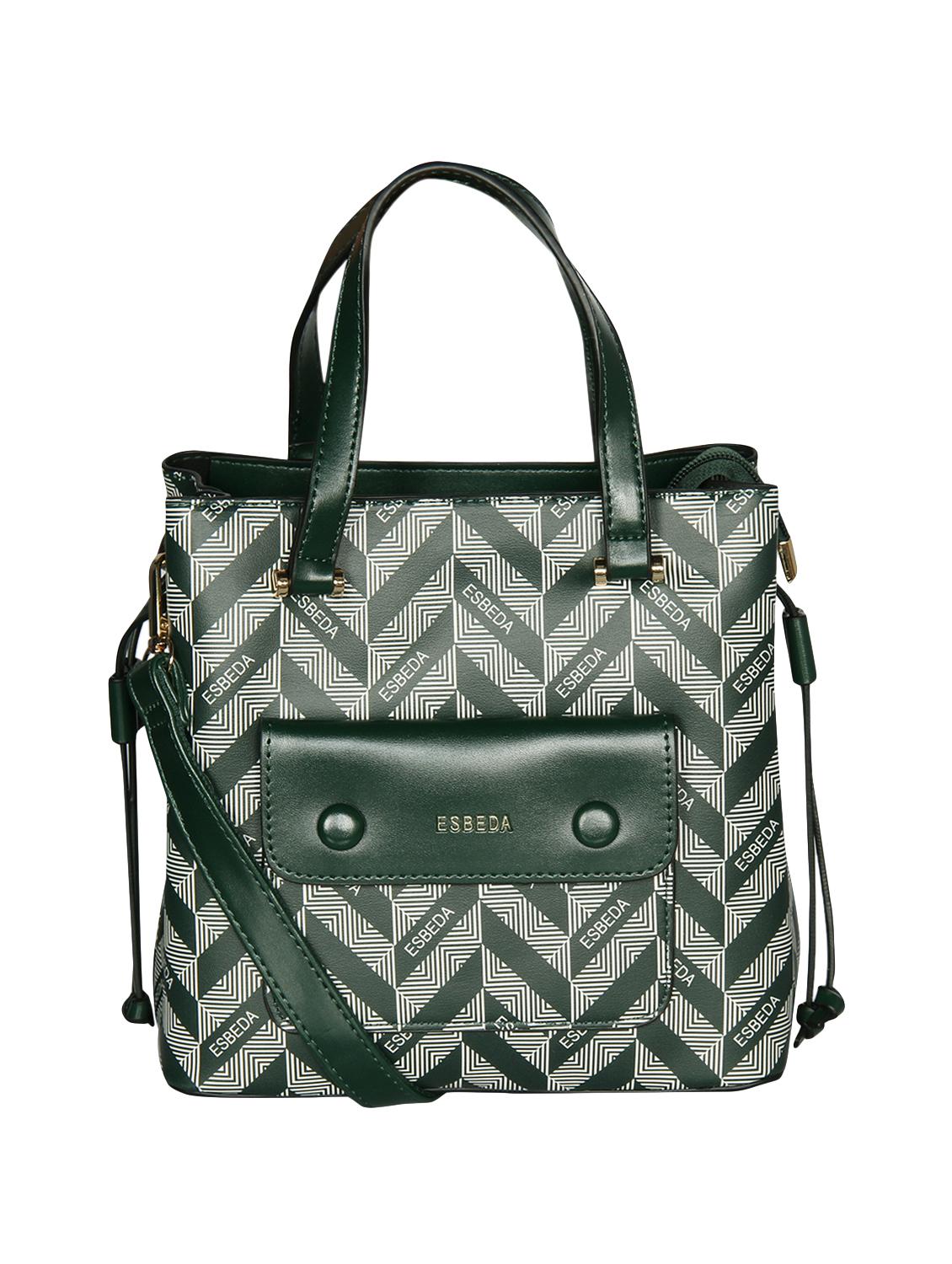green leatherette (pu) handbag - 16238538 - Zoom Image - 0