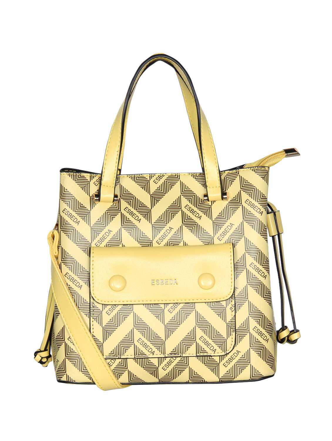 yellow leatherette (pu) handbag - 16238539 - Zoom Image - 0