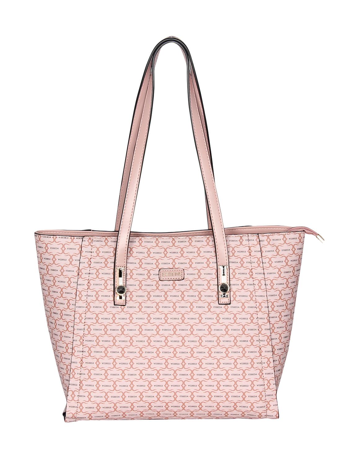 pink leatherette (pu) handbag - 16238544 -  Zoom Image - 0