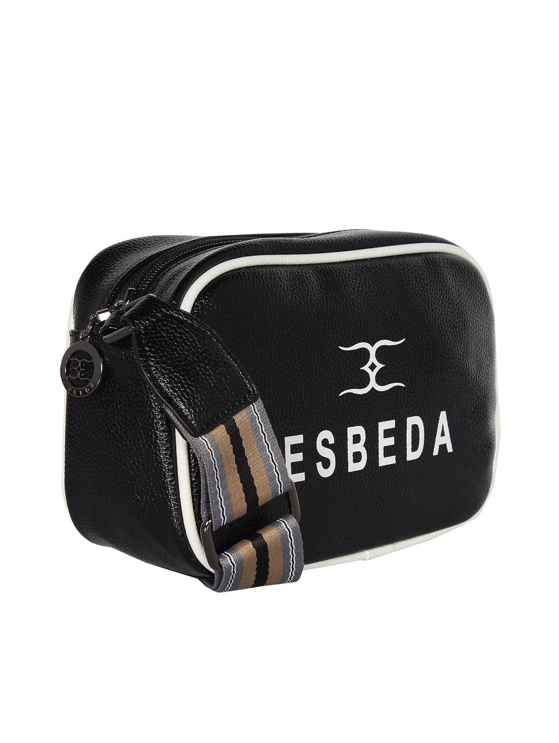black leatherette (pu) sling bag - 16238547 - Standard Image - 3