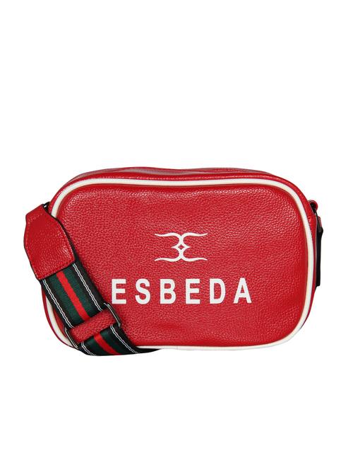 red leatherette (pu) sling bag - 16238550 -  Standard Image - 0