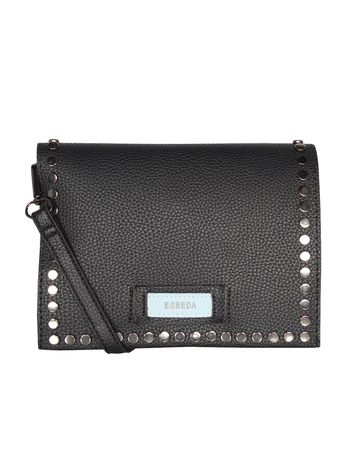 black leatherette (pu) sling bag - 16238556 - Zoom Image - 0