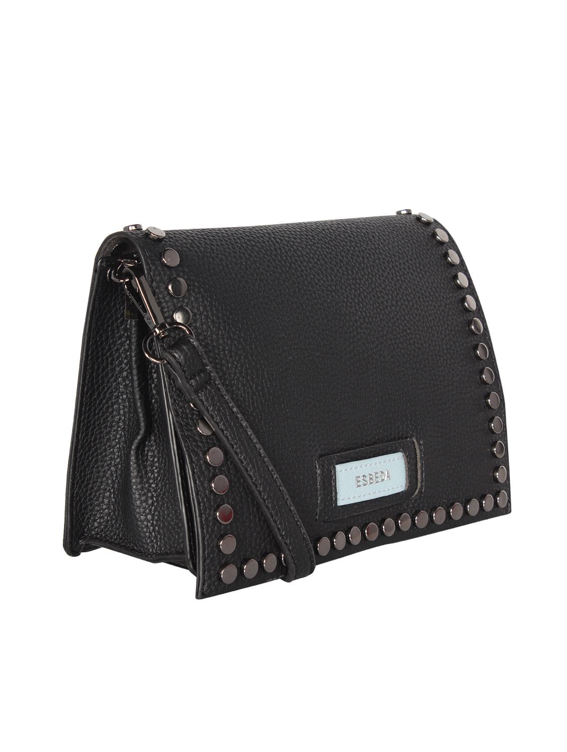 black leatherette (pu) sling bag - 16238556 - Standard Image - 3