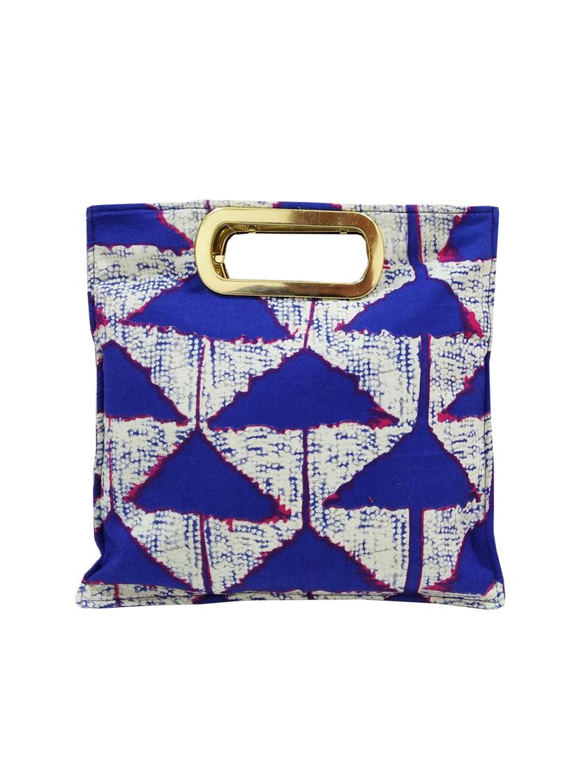 blue cotton ethnic shopping bag - 16238622 - Zoom Image - 0