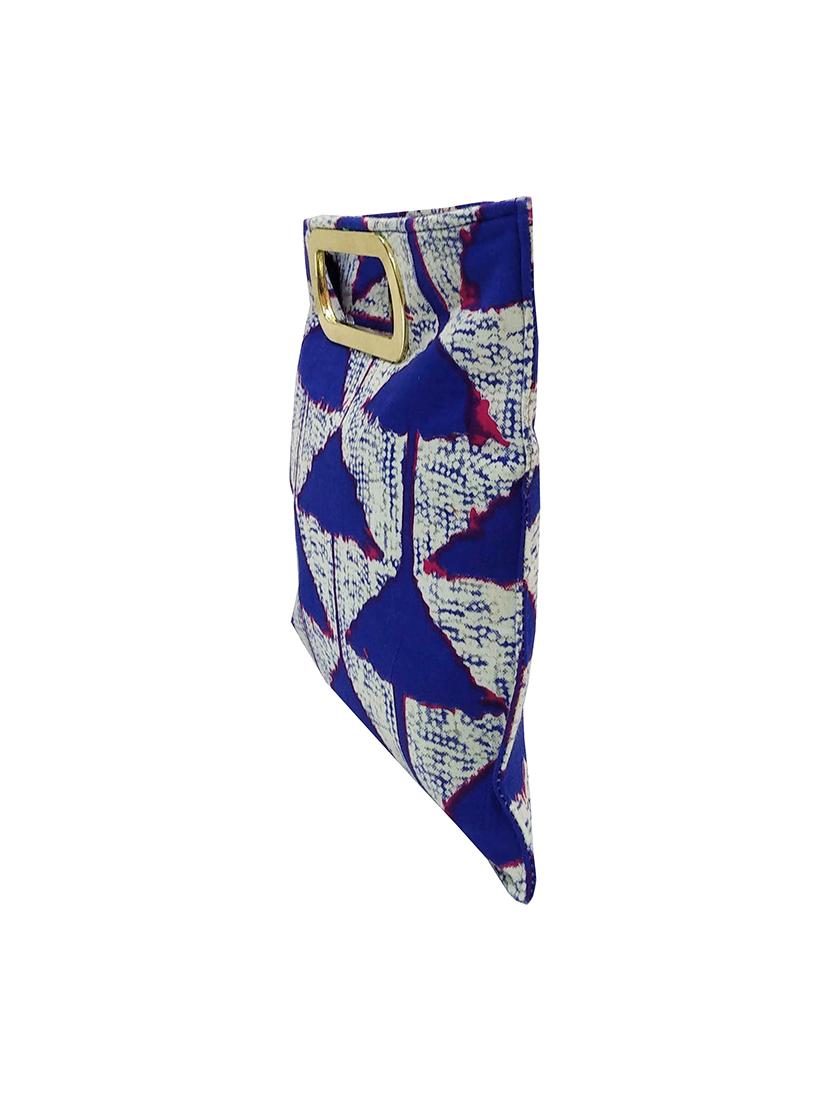 blue cotton ethnic shopping bag - 16238622 - Standard Image - 3