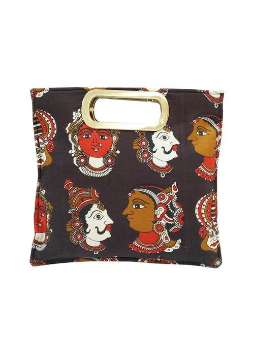 brown cotton ethnic shopping bag - 16238623 - Standard Image - 0